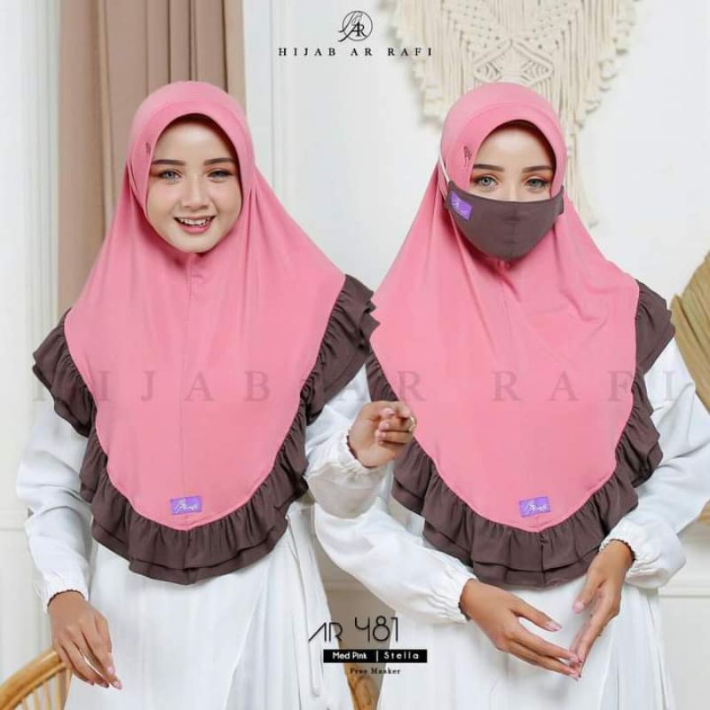 JILBAB INSTAN AR 481 ORIGINAL BY ARRAFI/KERUDUNG KEKINIAN