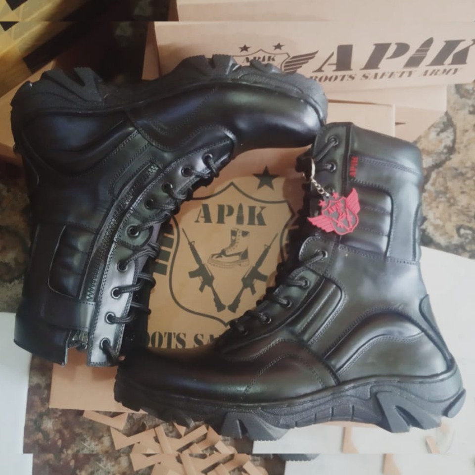 SEPATU PDL LGR RJR SOL DELTA APIK KULIT SAPI ASLI SEPATU PDL DINAS TNI POLRI SECURITY SATPAM