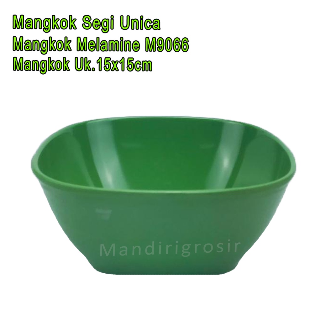 Mangkok Segi Unica *Mangkok Melamine * Mangkok M9066 * Uk.15x15cm