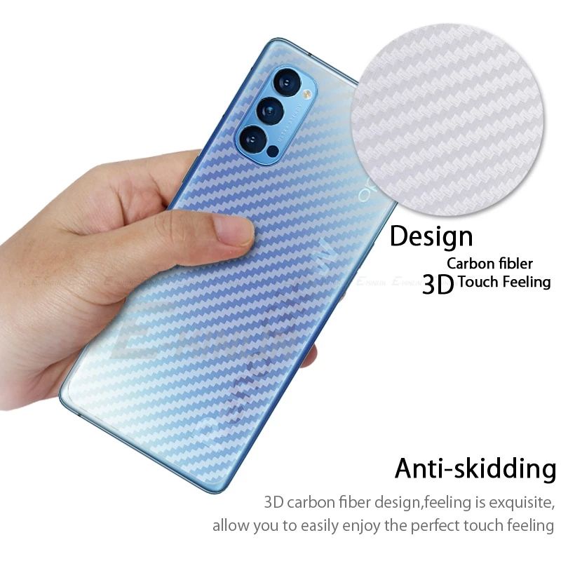 PAKET 3IN1 TEMPERED GLASS SKIN CARBON OPPO RENO 5 5G 4G - TG ANTI GORES FULL LAYAR OPPO RENO5 SCREEN