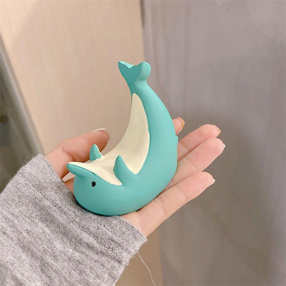 Agustina Penguin Phone Holder Portable Untuk Ponsel Pintar Kartun Hewan Desktop Penguin Support Aksesoris Dolphin Lazy Holder