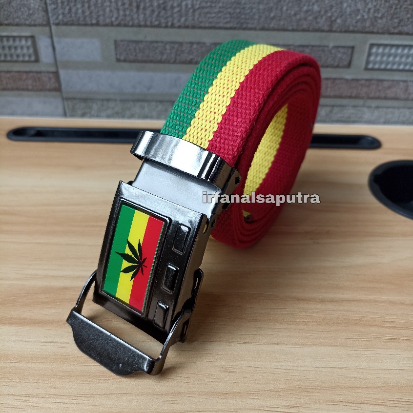 Ikat Pinggang Pria RASTA Sabuk Gesper Jepit Reage Men Belt S049