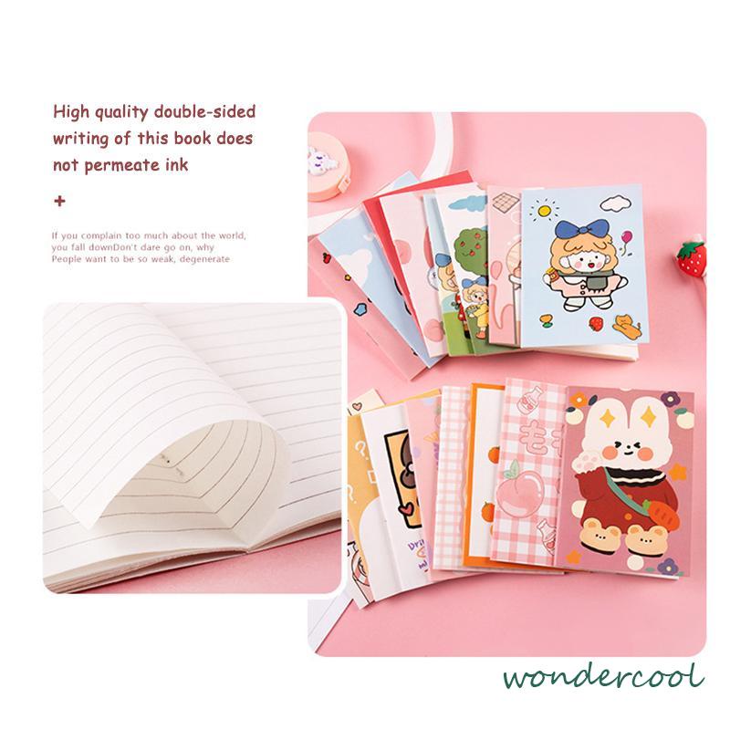 Buku Kecil yang Lucu Perlengkapan Kantor Notepad Alat Tulis Siswa Portable Mini Notebook Notepad-Won