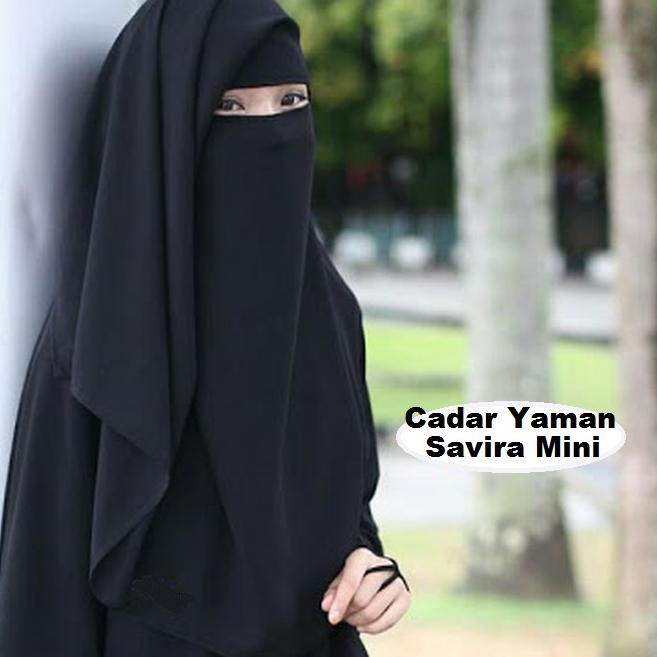 [KODE MWPSL] Niqab Cadar Yaman Savira Mini Bahan Wolfis Diamond/ Cadar Bandana Niqab Yaman Panjang 7