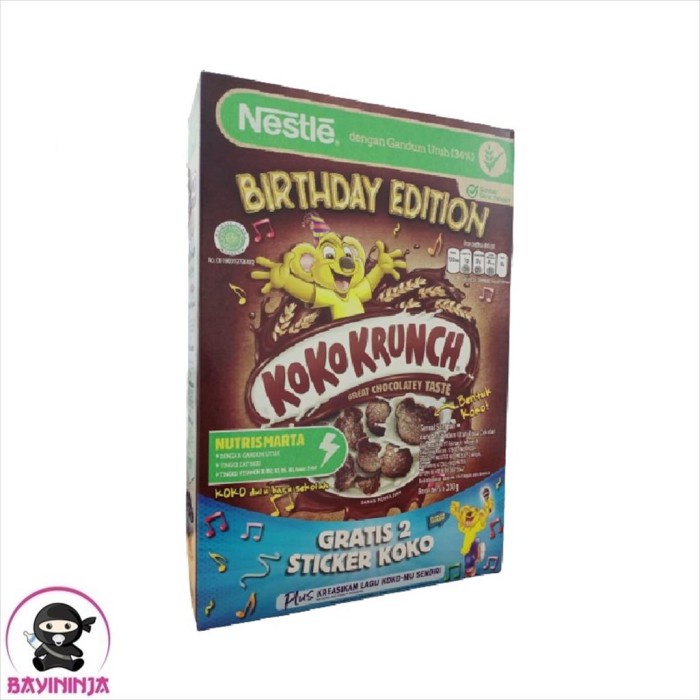 

504ekh Nestle Koko Krunch Sereal Gandum Cokelat Box 330 G 6J