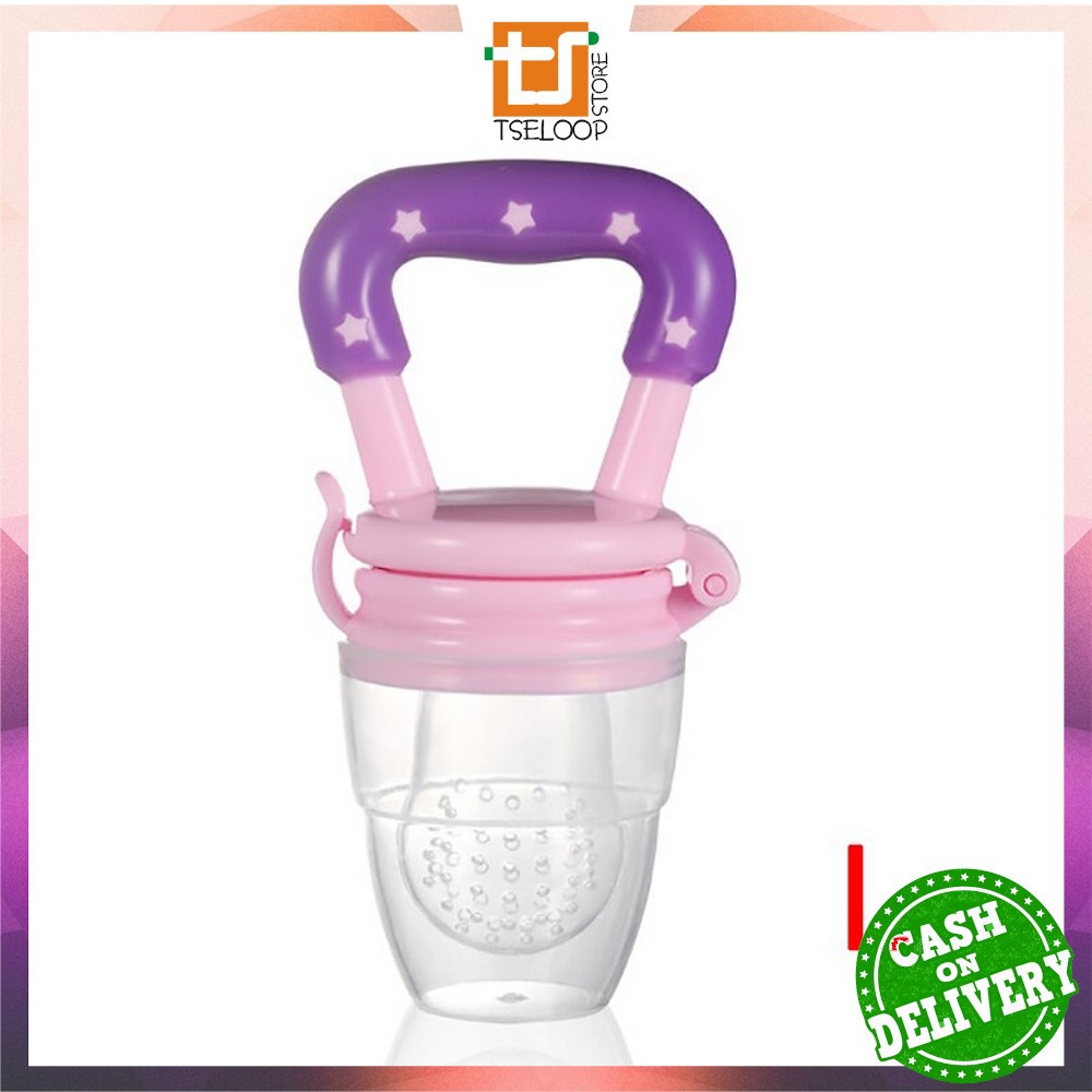 OFM-C44-45 Empeng Dot Buah Anak Bayi Baby Fruit Feeder Rattle Teether Kompeng Pacifier Gigitan Bayi-Empeng L