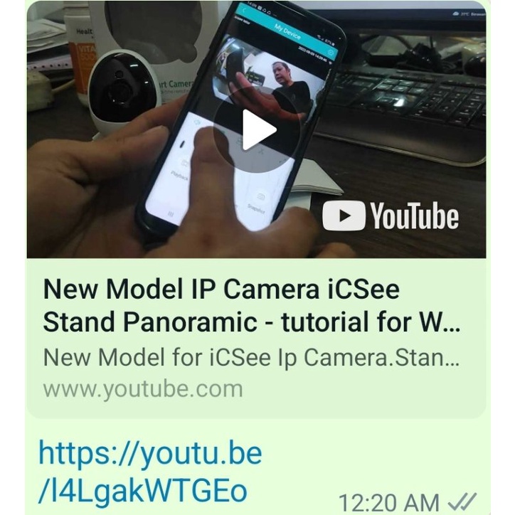 IPCAM Stand Panoramic 180° ICSEE 2MP FHD1080P, Lens 1.44mm WIFI