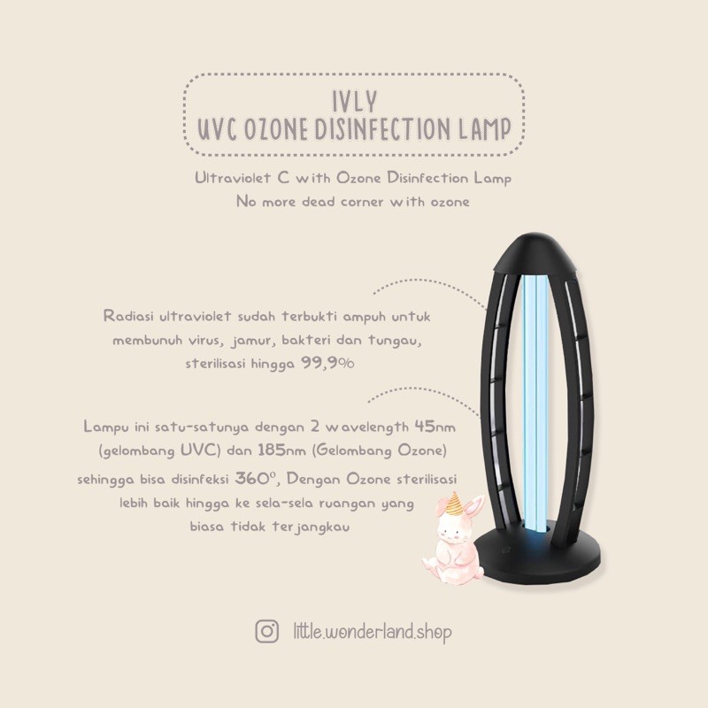 IVLY NATURE UVC+Ozone Disinfection Lamp