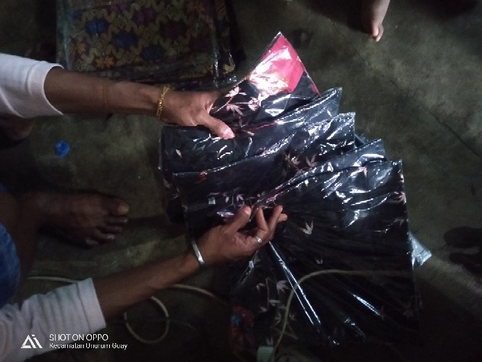 Batik Couple Keluarga Sania Ruffle Ori Ndoro Jowi Dnt Kipas