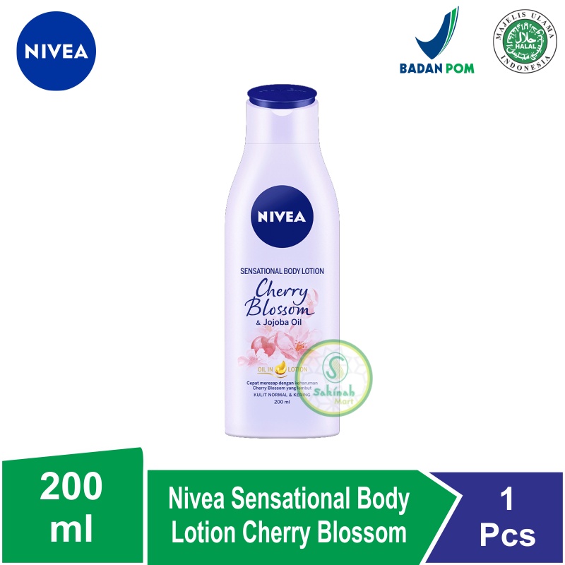 Nivea Body Lotion Oil Cherry Blossom 200Ml