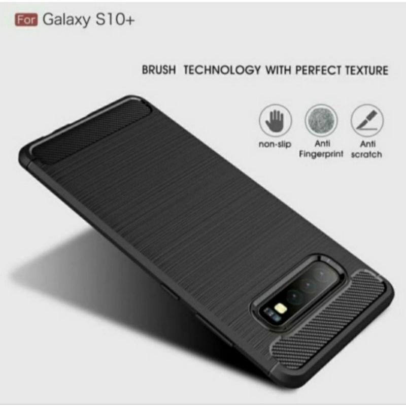 Samsung S10 S10 Plus soft case silikon carbon