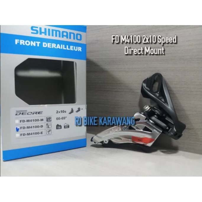 FD Shimano M4100 Direct Mount Side Swing 2 Speed