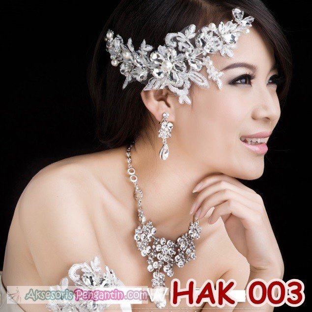 Perhiasan Pesta Wedding l Paket Aksesoris Pengantin Modern - HAK 003