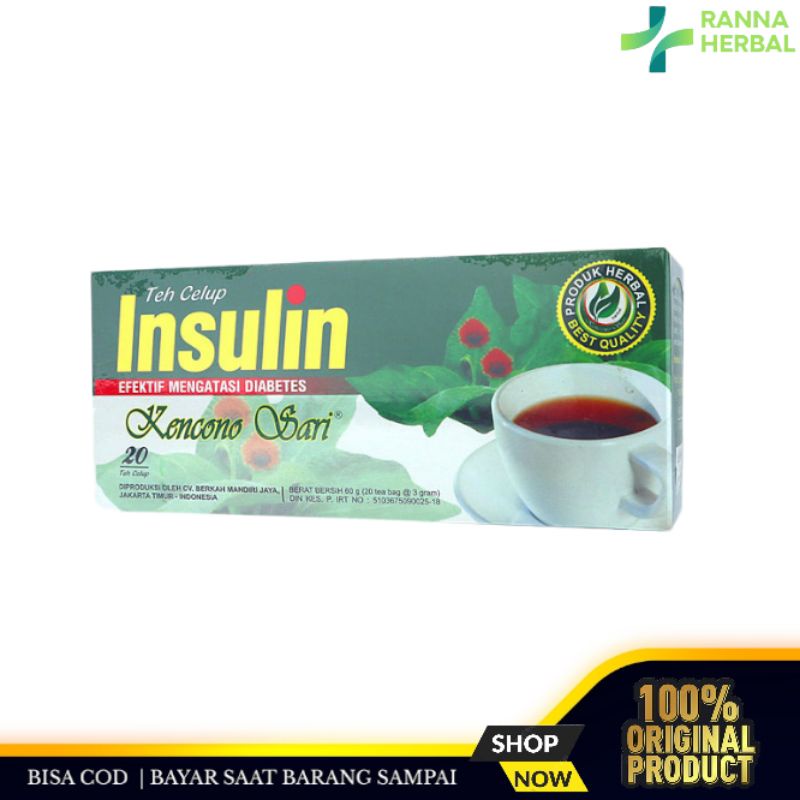 

Teh Celup Insulin Diabetes diabet Kencono Sari Asli Original