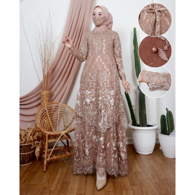 Fanstore-Dress Fiona KEBAYA GAMIS Tulle