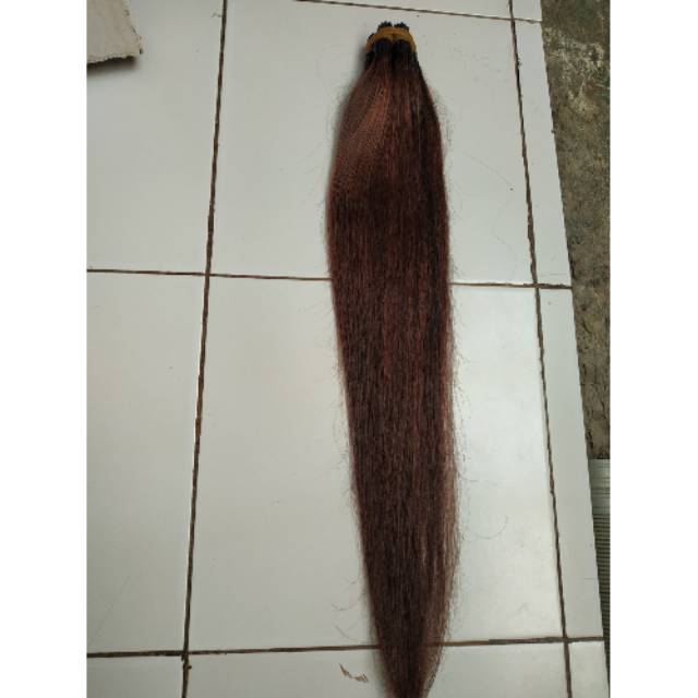  Rambut  extension 60cm isi 100helai warna  smoothing 