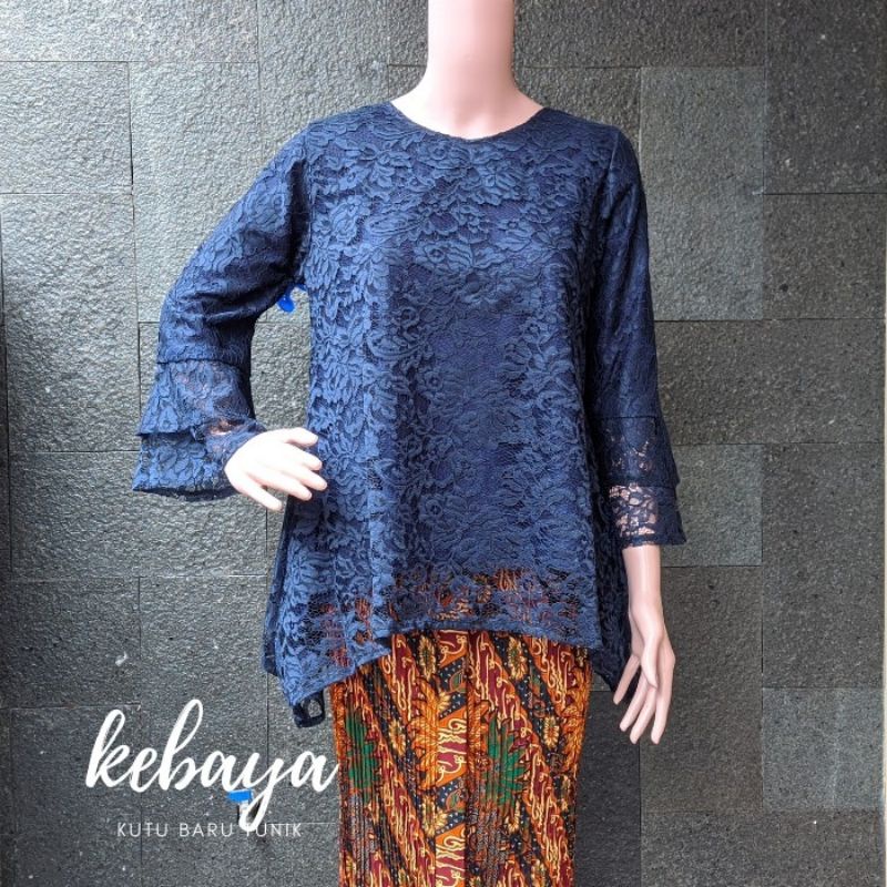 IndahKebaya | HANYA ATASAN YA / KEBAYA RINJANI BROKAT / KUTUBARU TUNIK / MOCCA TOSCA  MUSTARD DUSTY