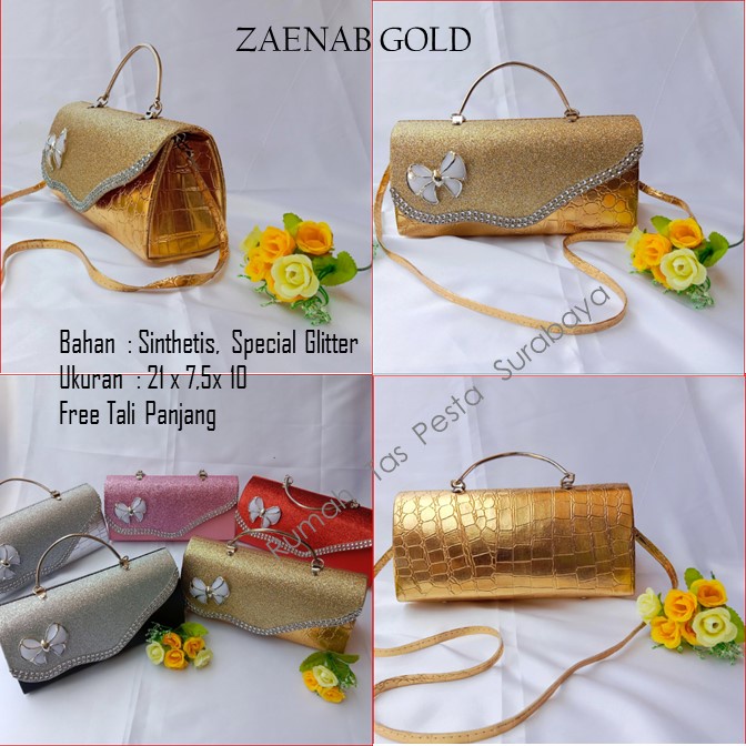 Tas Clutch,Tas Seserahan,Tas Souvenir,ZAENAB GOLD