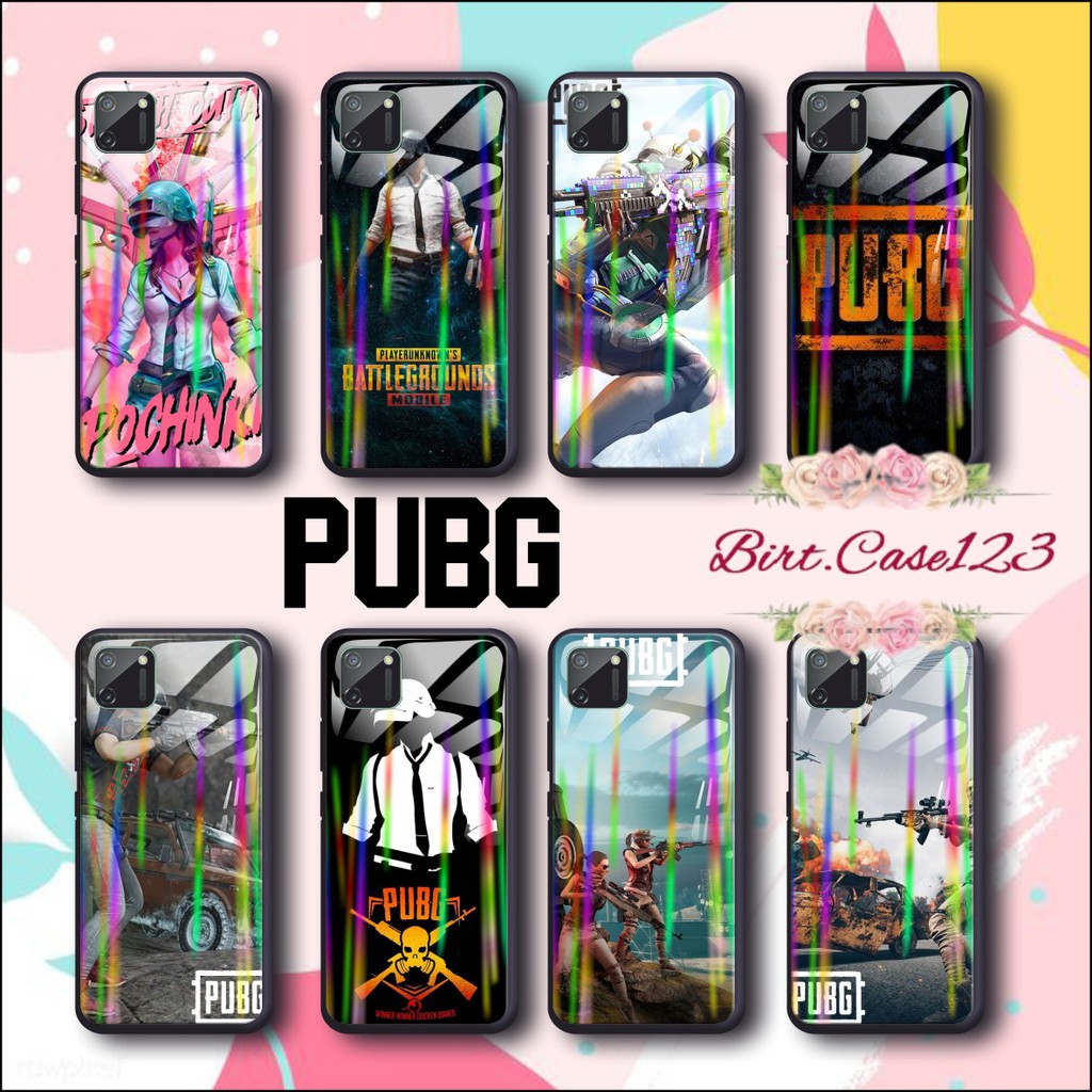 case softcase gambar PUBG back case glass aurora Realme C1 C2 C3 U1 2 2 Pro 3 Pro 5 5i 5s BC198