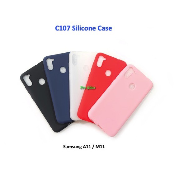 C107 Samsung A11 / M11 Colourful Ultrathin Silicone Matte Case
