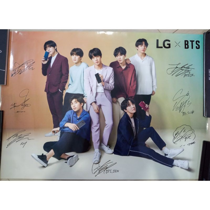 LG x BTS Official Limited Poster [FREE TUBE]