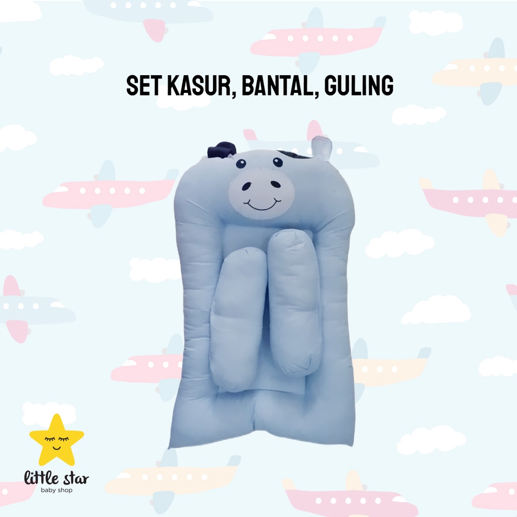 Vira Baby Set Kasur Guling Bantal Anak Bayi Karakter Cute