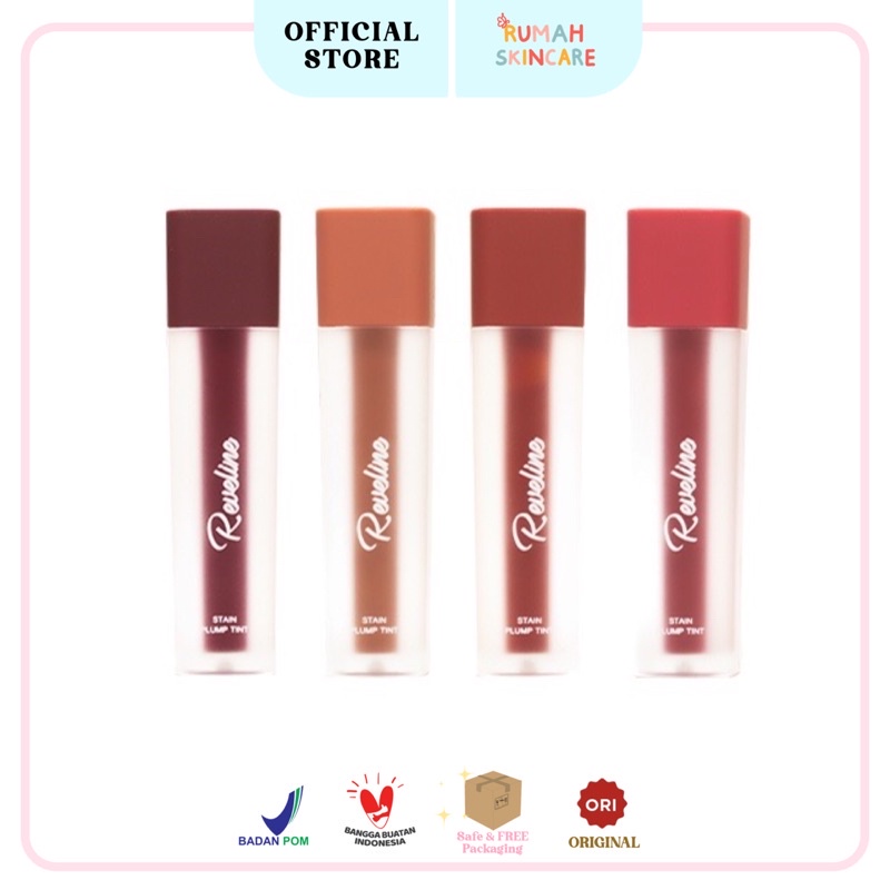 REVELINE Stain Plump Tint | Lip Liptint Lipcream Lipstain LIPTINT BY REVELINE