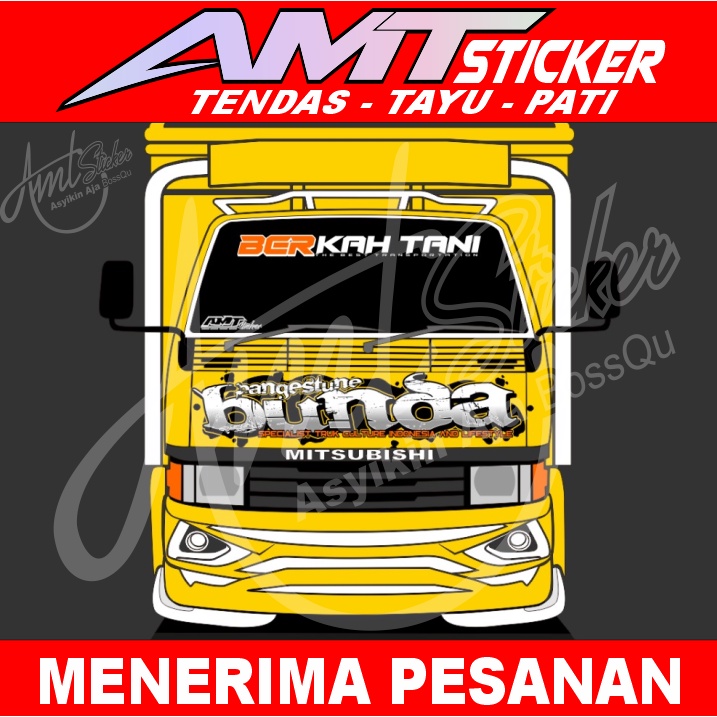 [TERLARIS] STICKER KABIN DEPAN TRUK RAGASA,, STICKER KACA DEPAN TRUK RAGASA,, BISA REQUEST TULISAN