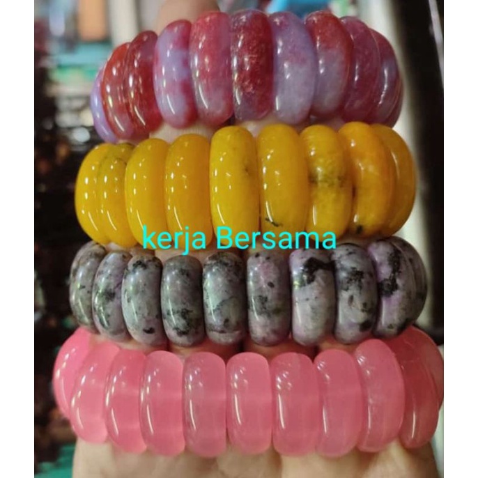 Gelang batu akik kalimantan motif pagar