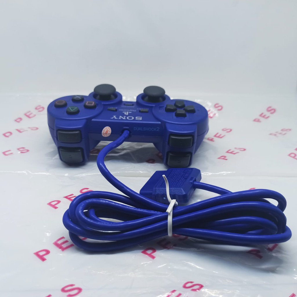 STIK PS2 TW WARNA KABEL SERAT - JOYSTICK PS2 TW WARNA SERAT