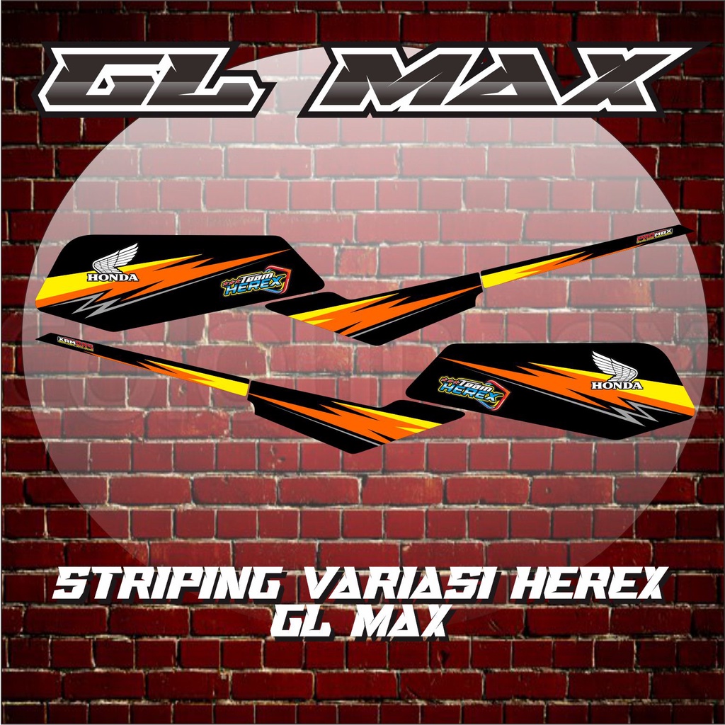 STRIPING GL MAX HEREX / VARIASI STIKER GL MAX HEREX 06