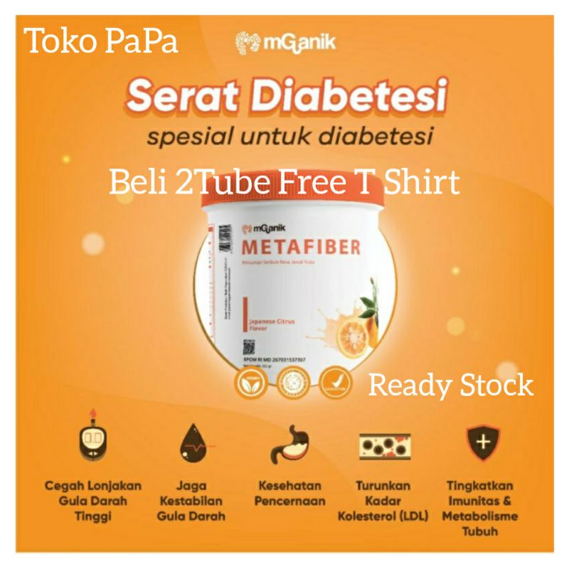 

Metafiber 1tube - Mganik Meta fiber Suplemen Serat Untuk Diabetes Gurah Darah