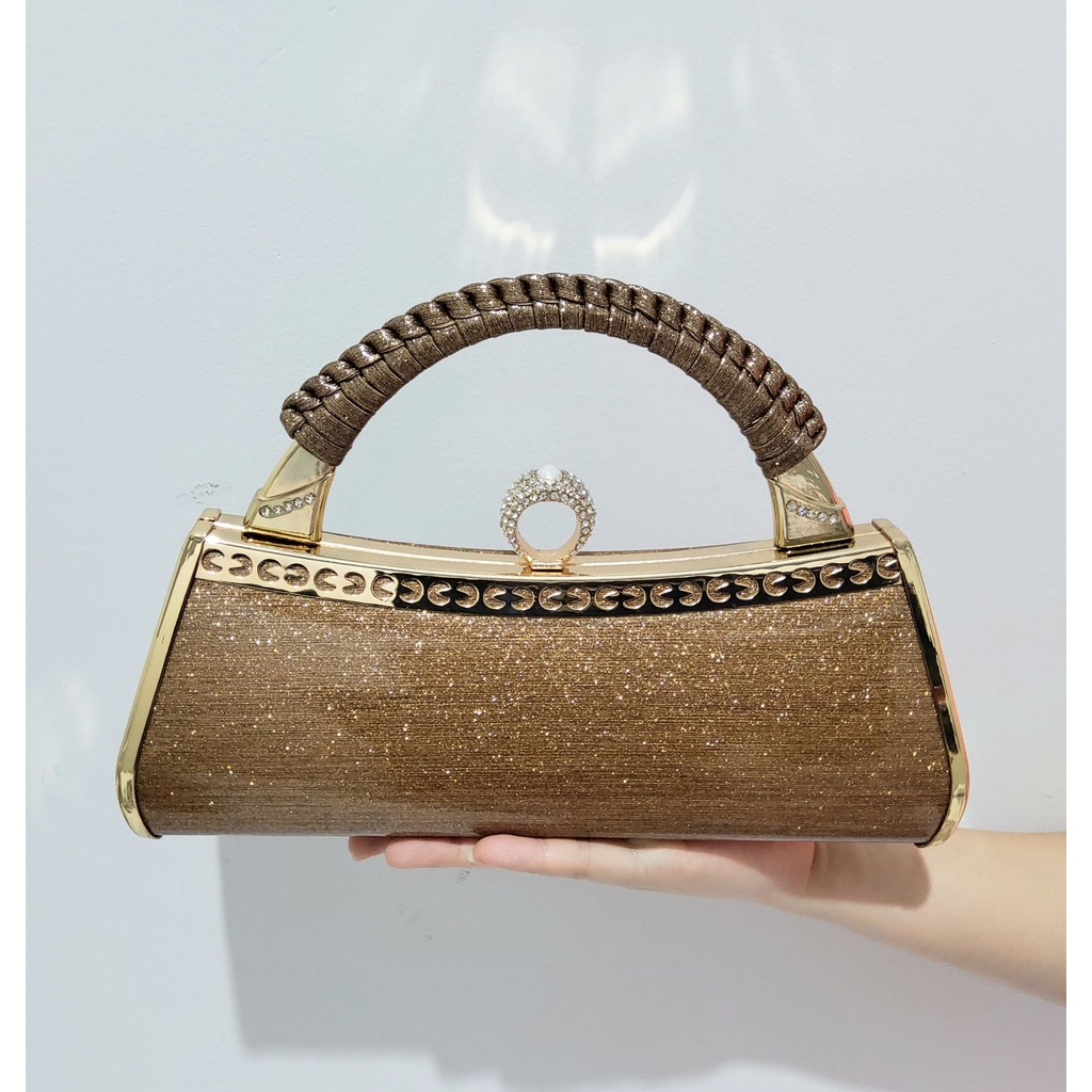 FARNELL - Tas Pesta Farnell 2708/2597/2688/2697 Clutch Elegan Mewah Kondangan Glitter Glossy Diamond