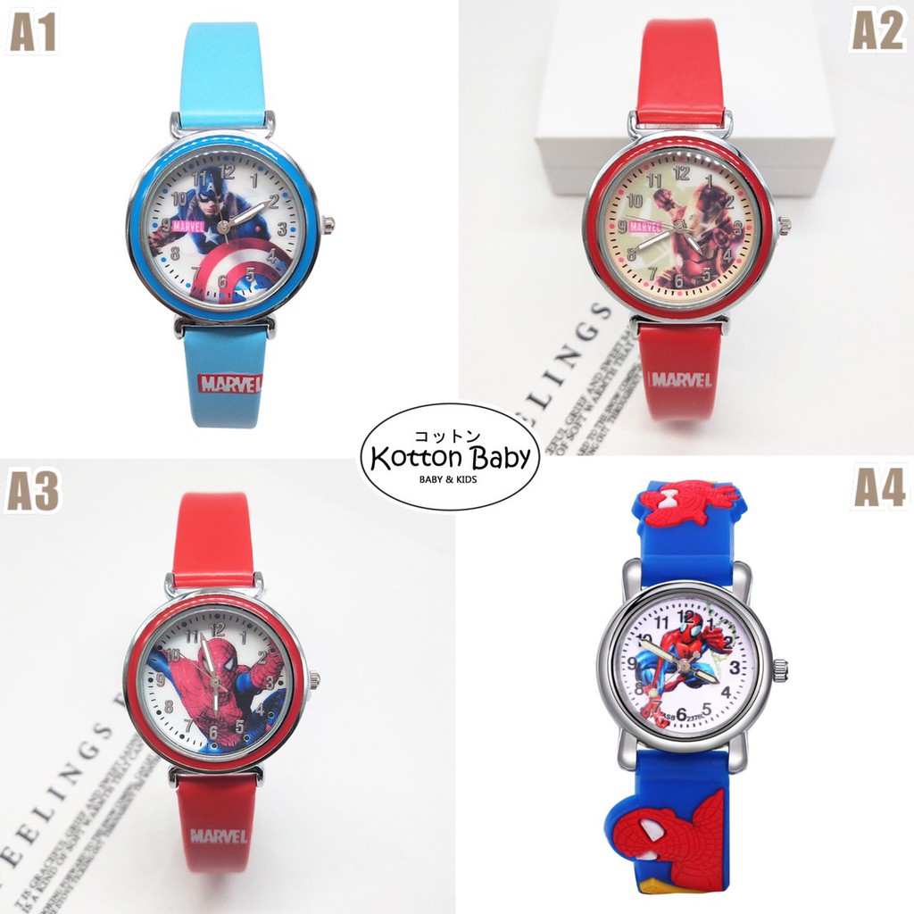 [ sale ] 3-7 thn || Jam Tangan Analog Anak Karakter Lucu Catalog A