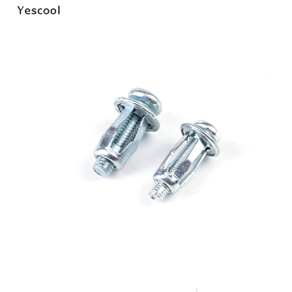 Yescool 10pcs Sekrup M5 / M6 Bahan Metal Untuk Dinding Besi