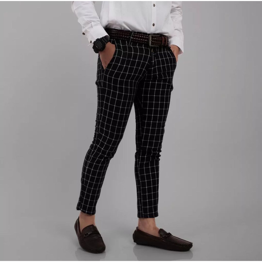 CELANA TARTAN PRIA PREMIUM CELANA CHINO TARTAN DICKIES CELANA KOTAK