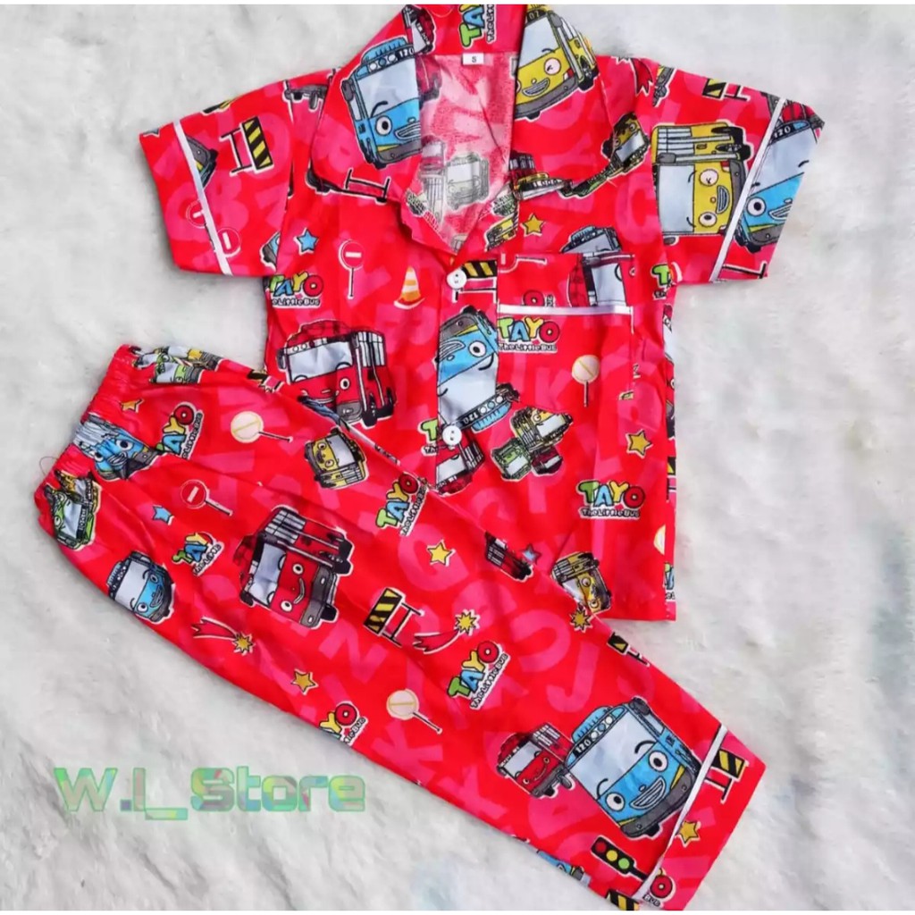 PIYAMA ANAK LAKI-LAKI DAN PEREMPUAN KARAKTER ELMO