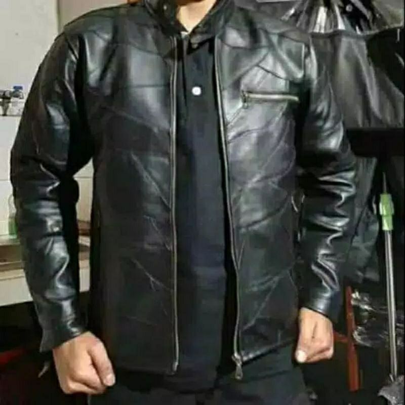 Jaket Kulit Asli Garut Batik Sambung