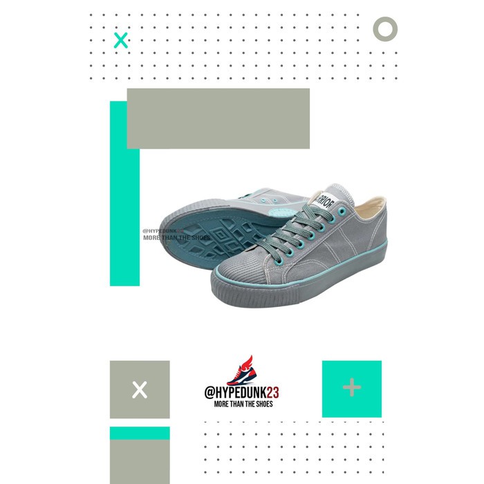 Promo Sepatu Warrior Classic Low Grey Tosca (Abu Tosca) - 37 Diskon