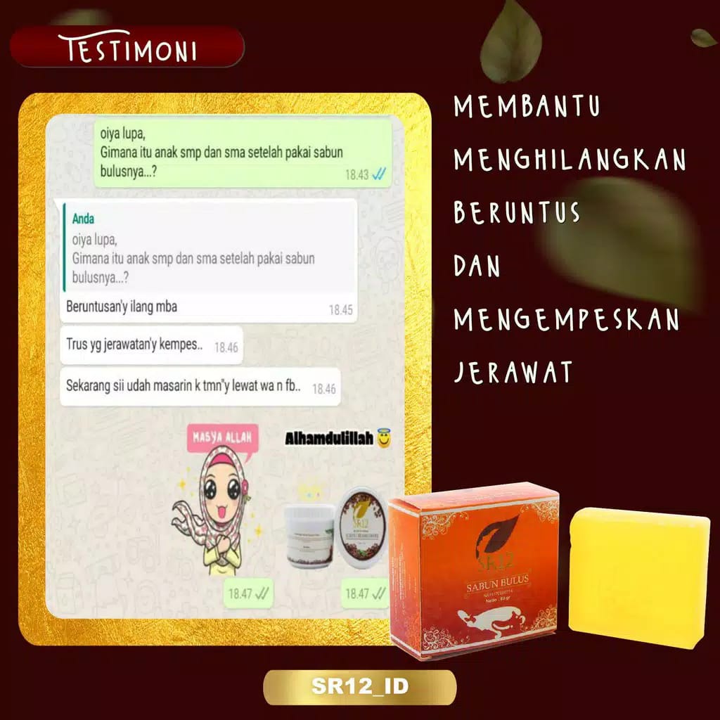 SABUN BULUS SR12 / SABUN BULUS HERBAL / HERBAL SOAP BULUS