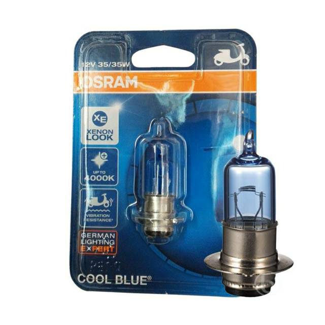 OSRAM LAMPU DEPAN MOTOR VARIO 125 TECHNO FI 2012-2015 COOL BLUE 12V 25/25W  K1