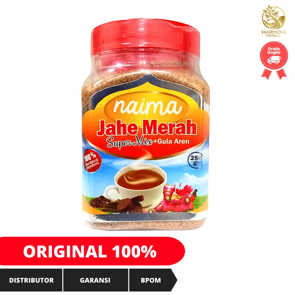 Jahe Merah Super Mix + Gula Aren Naima Asli Original 250gr