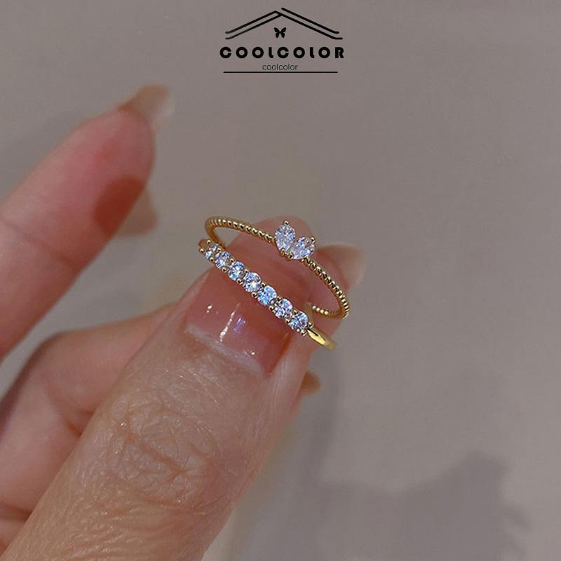 COD Cincin Indah Ringan Mewah Kecil Indah Cinta Jari Telunjuk Gadis- cl