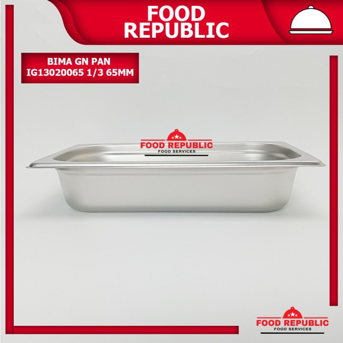 BIMA GASTRONOM FOOD PAN UKURAN 1/3 65mm - WADAH PRASMANAN STAINLESS