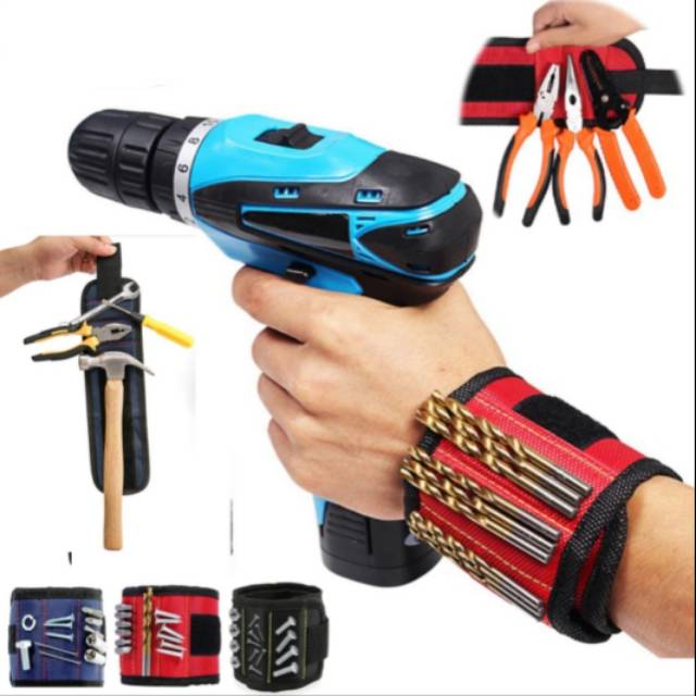 Gelang Sabuk Magnet Tukang Kontraktor Kontruksi Magnetic Wristband