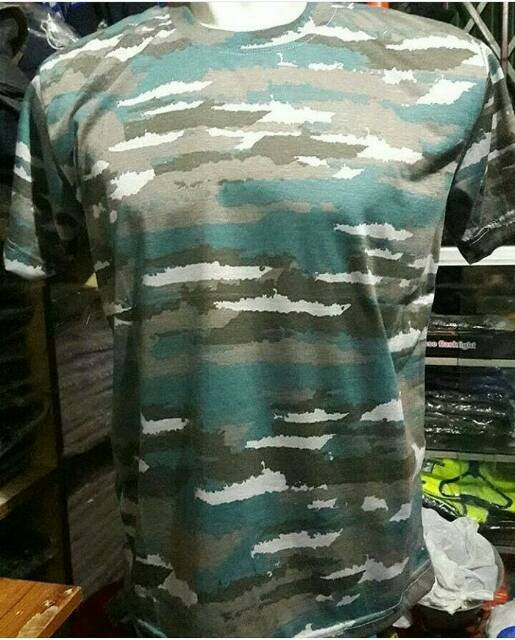 Kaos army/kaos loreng army/kaos loreng lengan pendek