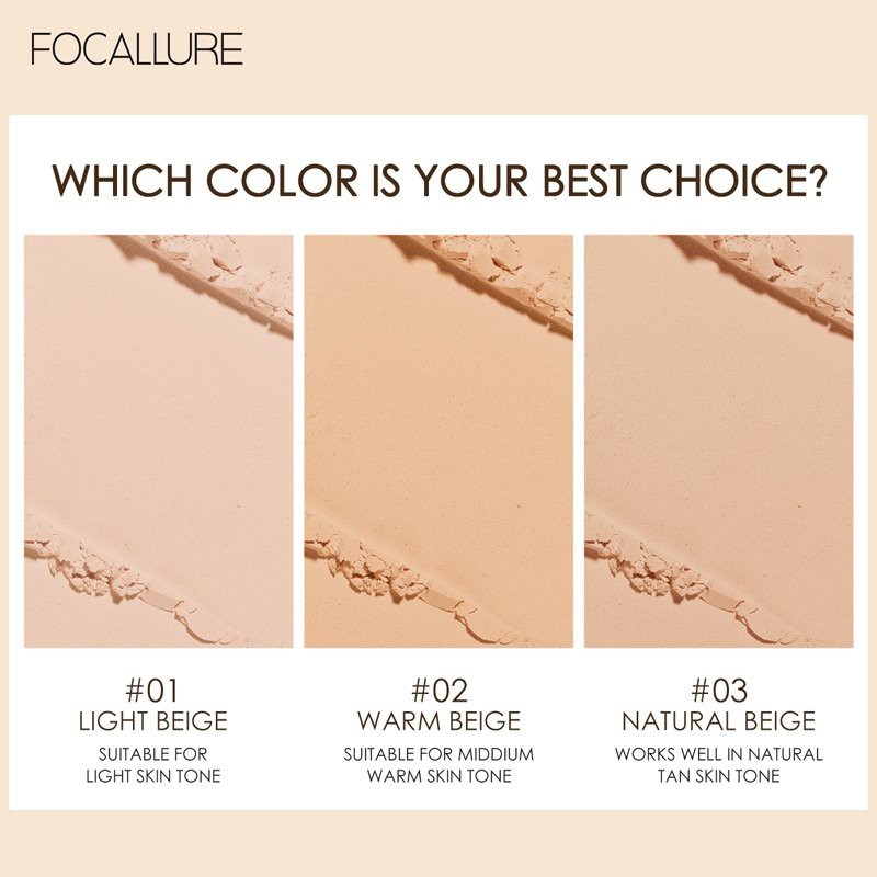 Focallure Covermax Two Way Cake Focallure Pressed Powder Focallure  Bedak Padat Focallure Bedak Focallure Bedak Focalure