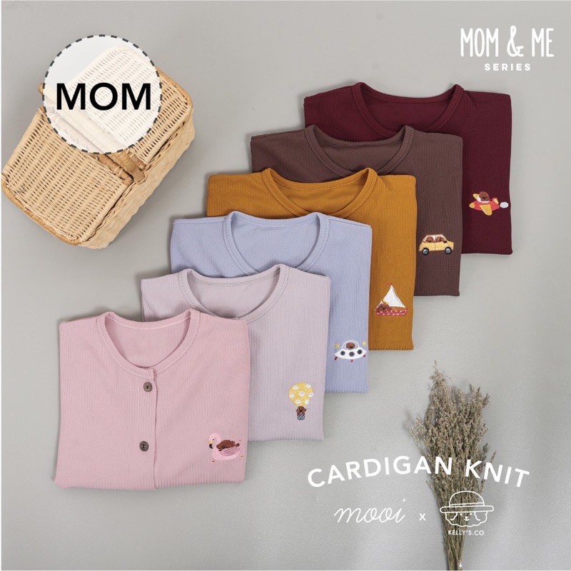 Mooi x Kelly's and Co Collaboration CARDIGAN MOM/DEWASA
