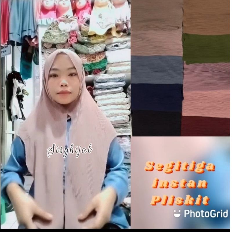 JILBAB INSTAN PLISKET SEGITIGA