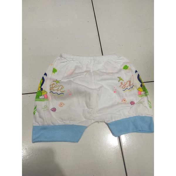 celana pendek bayi persegi untuk bayi 3 bulan ke atas harga 1 lusin